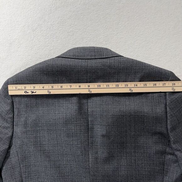 Canali Milano Wool Blazer Mens Sz 52R Gray 2 Button Single Vent - Picture 14 of 15
